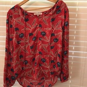 Flowy floral blouse EUC